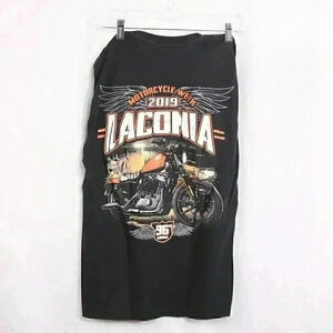 Royal Apparel Size M Black Motorcycle Week 2019 Laconia 96th Annual tshirt